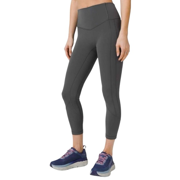 Lululemon All The Right Places Crop II 23" Graphite Grey Size 10 - Picture 3 of 14